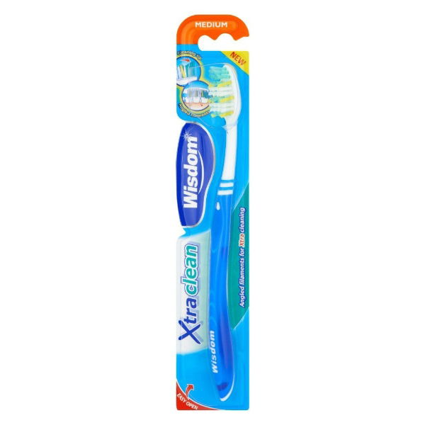 Wisdom Xtra Clean Medium Toothbrush, Pack of 12