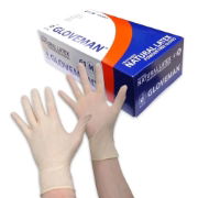 Gloveman Powder Free Latex Gloves, Case of 10 x 100, Size Medium