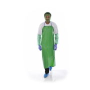 PVC Nylon Apron, Green, 48 x 36", without ties