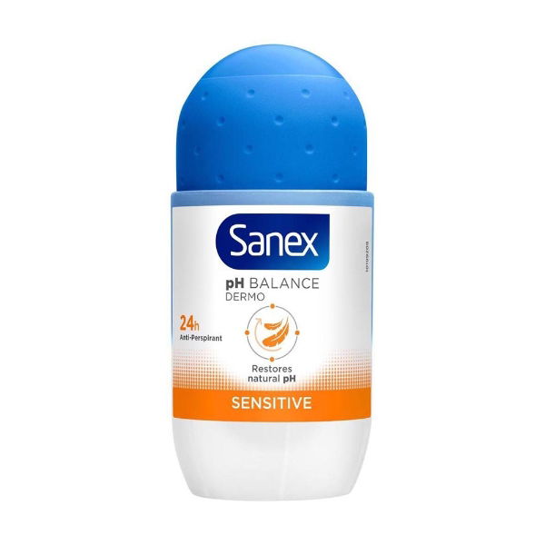 Sanex Dermo Sensitive Roll On, 50ml, Per Case of 6