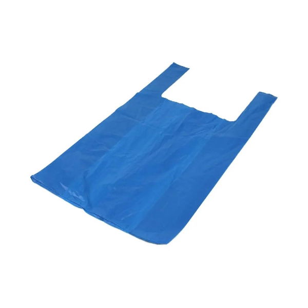 Blue Recycled Vest Carriers BR5, per case of 10 x 100