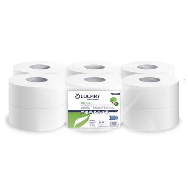 P20 - Mini Jumbo 3\" Core 2 Ply Toilet Rolls (x12)