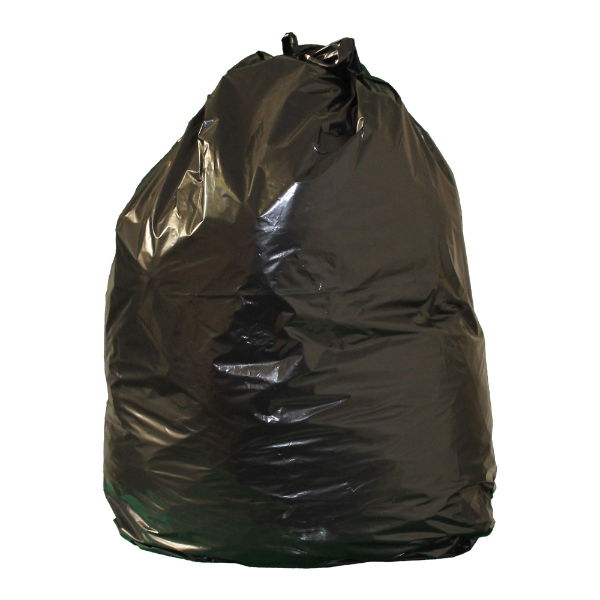 Black Refuse Sacks, PRO Q Extra HD, 18/29x38", LDPE, per 200