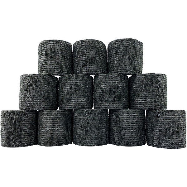 INKSAFE Black Grip Wrap, 5cm x 4.5m, Box of 12 Rolls