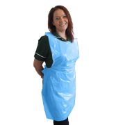 Flat Pack Aprons, Blue, 27 x 46\\\", Case of 10 x 100