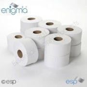 Midi Jumbo Toilet Rolls, 2 Ply, 2.25" core, 250m per 6 Rolls