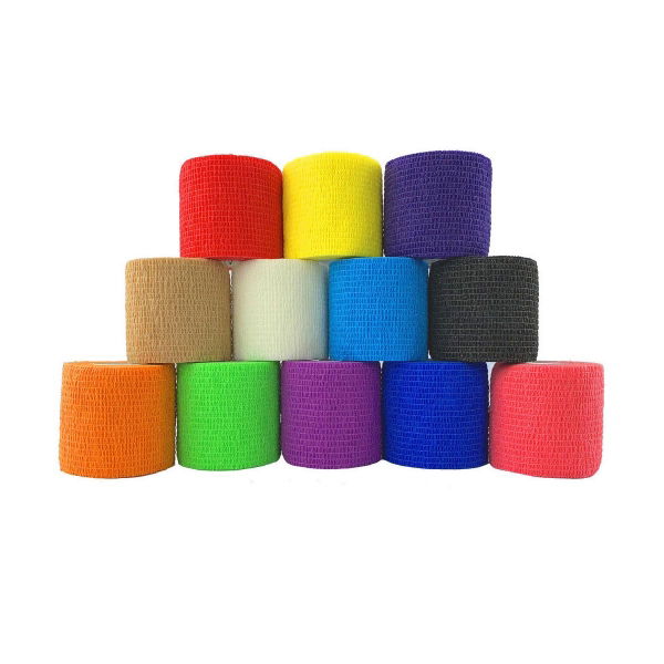 INKSAFE Assorted Grip Wrap, 5cm x 4.5m, Box of 12 Rolls