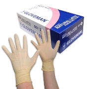 Gloveman PF Smooth Latex Gloves, Case of 10 x 100, XL