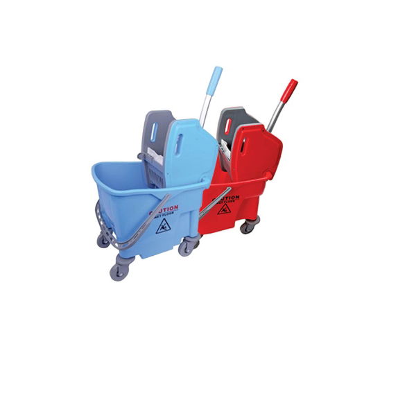 HK1093 Buffalo 24l Mop Bucket with Wringer Red-Blue