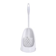 Semi Closed Toilet Brush Set, White, Each