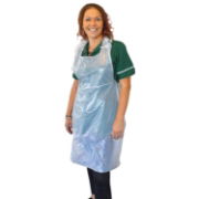 Flat Pack Aprons, White, Standard, ~27 x 40", 100 per pack