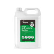 Super Food Safe Anti-bacterial Sanitiser, C12,5L, case of 2