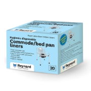 Reynard Commode / Bed Pan Liners, Case of 6 x 20