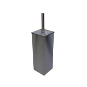 Toilet Brush & Holder, Square Stainless Steel