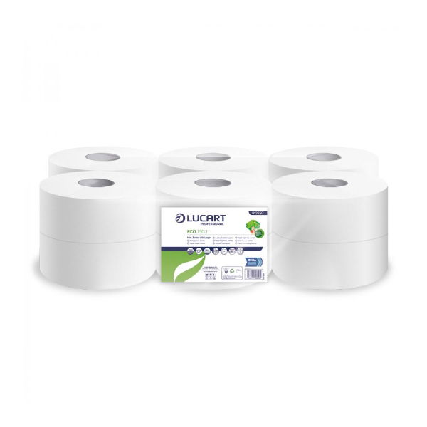 P59 - Mini Jumbo Toilet Rolls, 2 Ply 2.25", 150m, 812297, per 12