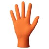 Mercator Ideall Grip Orange PF Nitrile Gloves, 1 x 50, Size M - XXL