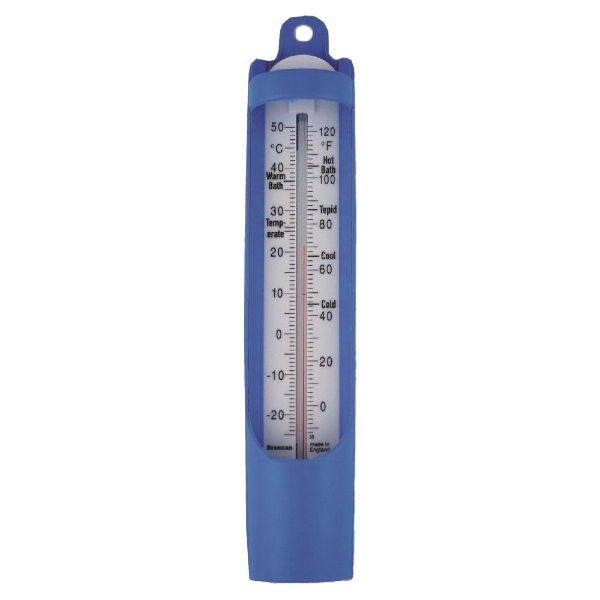 Thermometer, 230mm Blue Scoop, Bath/Shower