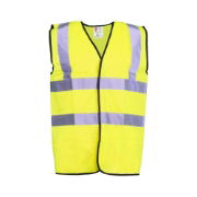 WW1003 - Warrior Hi Viz Vest, Yellow, Size M - XXXXL