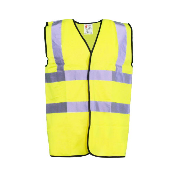 WW1003 - Warrior Hi Viz Vest, Yellow, Size M - XXXXL